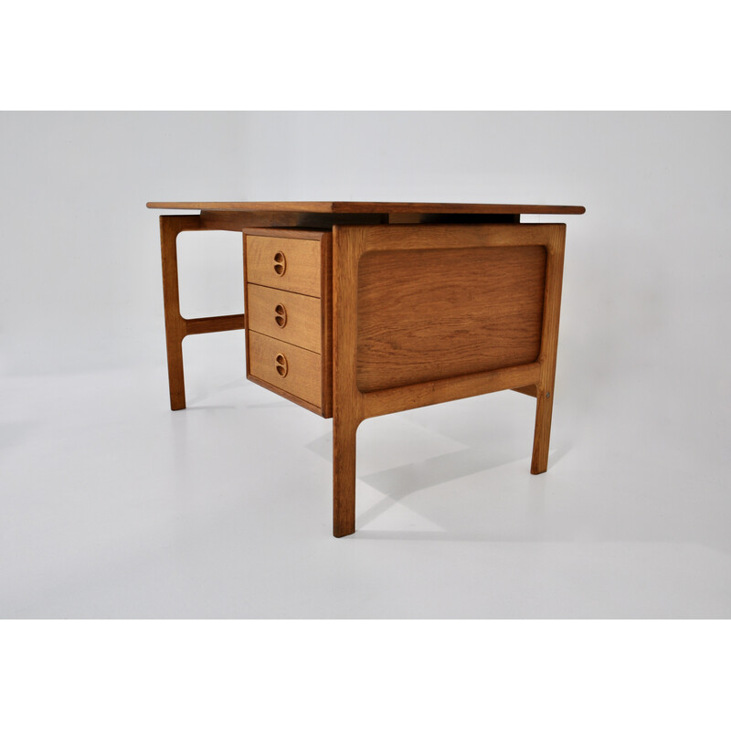 Mesa de madeira Vintage com 3 gavetas por Arne Vodder, 1960