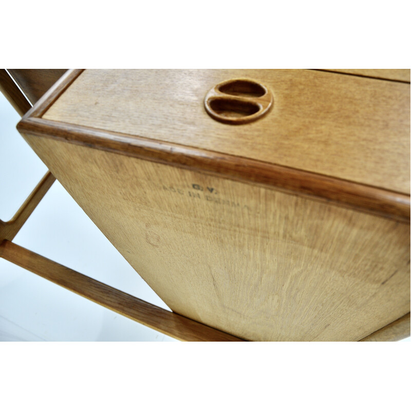 Mesa de madeira Vintage com 3 gavetas por Arne Vodder, 1960