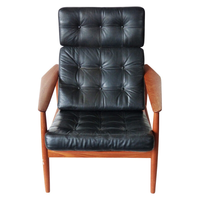 Armchair with its ottoman "FD 164", Arne VODDER - 1960s