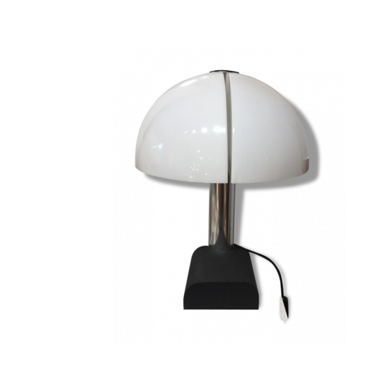 Stilnovo "Spicchio" white table lamp, Danilo & Corrado AROLDI - 1970s