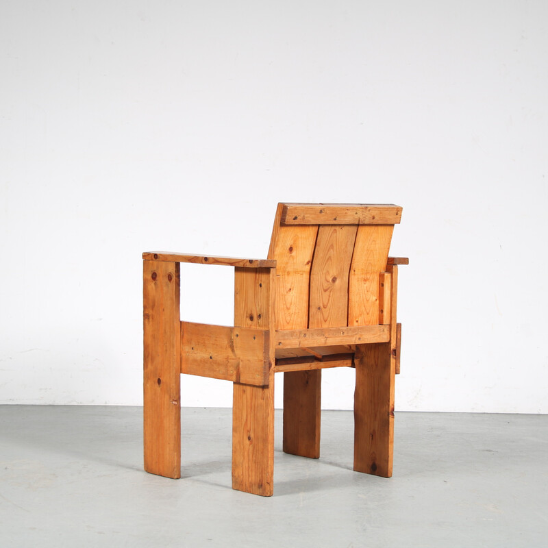 Vintage "Albatros" armchair by Gerrit Rietveld, Netherlands 1951