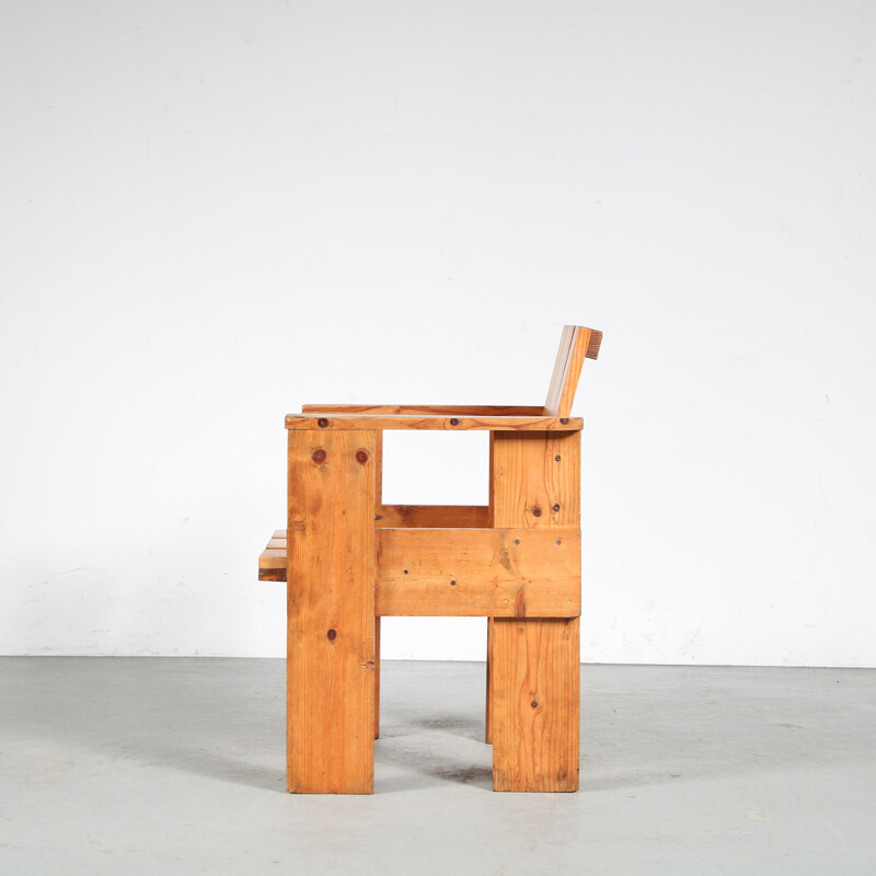 Vintage "Albatros" armchair by Gerrit Rietveld, Netherlands 1951