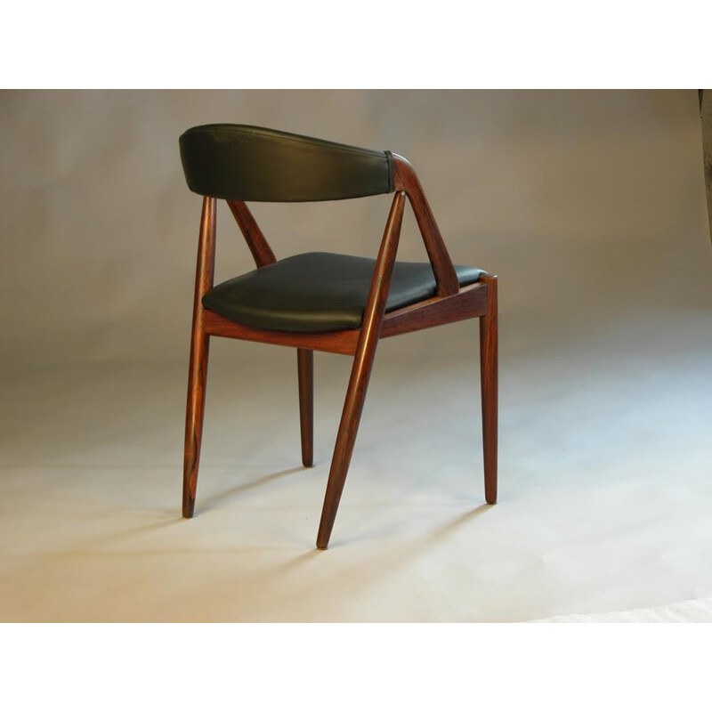 Set of 4 Schou Andersen "Model 31" rosewood dining chairs, Kai KRISTIANSEN - 1960s