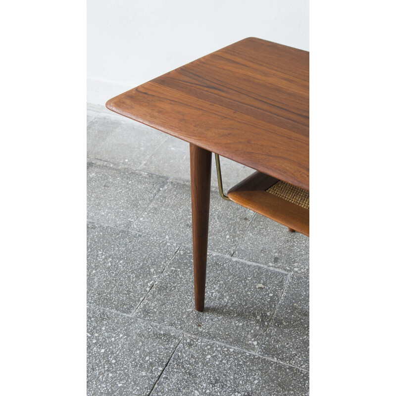 Teak vintage model Fd 516 coffee table by Peter Hvidt and Orla Mølgaard Nielsen for France and Son, 1950s