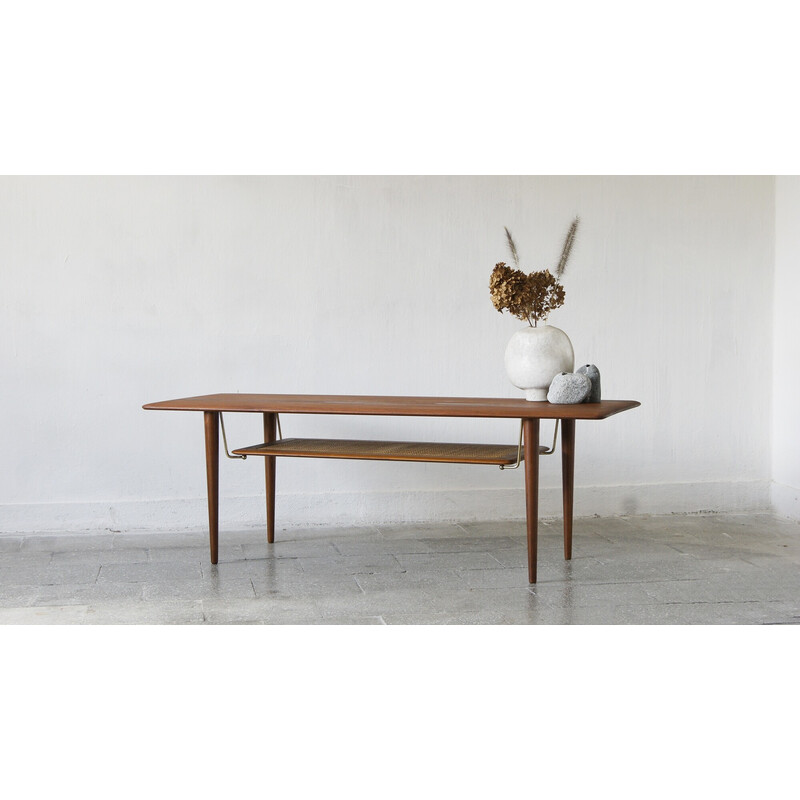 Teak vintage model Fd 516 coffee table by Peter Hvidt and Orla Mølgaard Nielsen for France and Son, 1950s