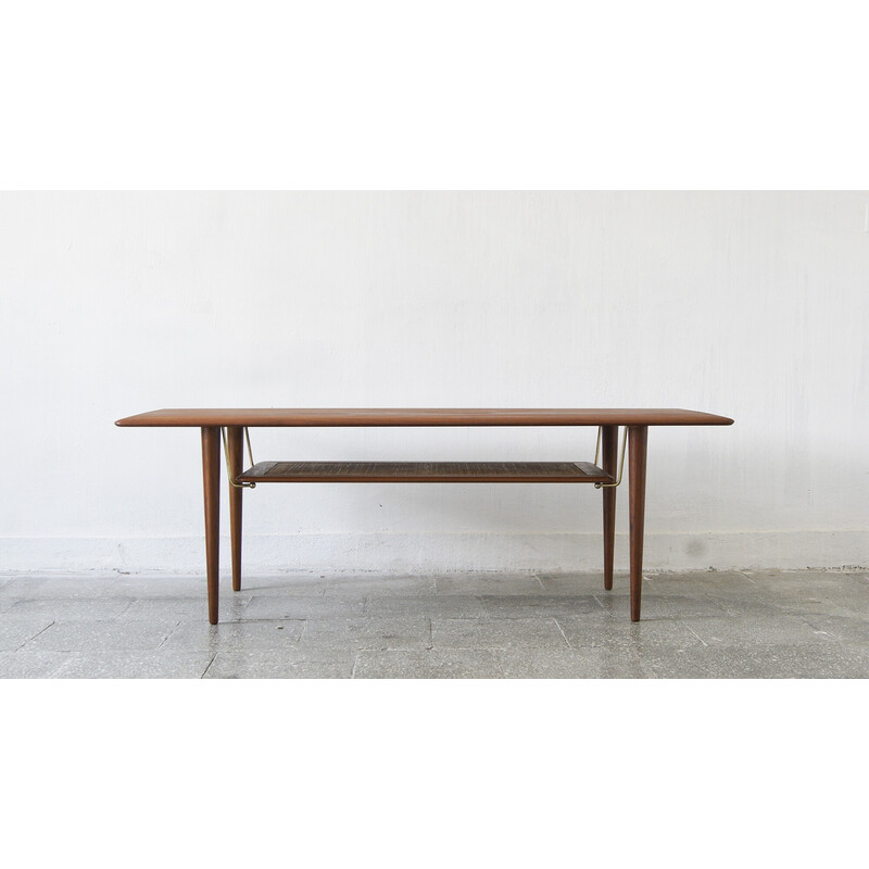 Teak vintage model Fd 516 coffee table by Peter Hvidt and Orla Mølgaard Nielsen for France and Son, 1950s