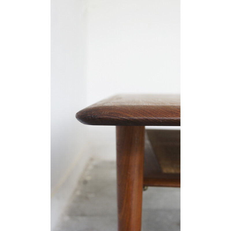 Teak vintage model Fd 516 coffee table by Peter Hvidt and Orla Mølgaard Nielsen for France and Son, 1950s