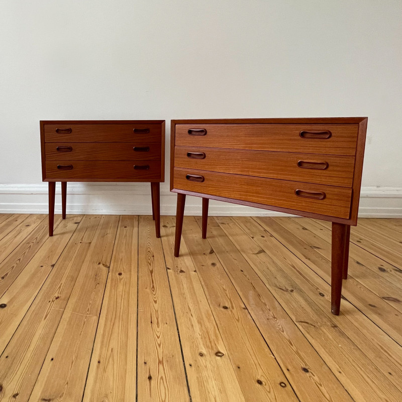 Pair of Danish vintage chest of drawers by Arne Vodder, 1960s