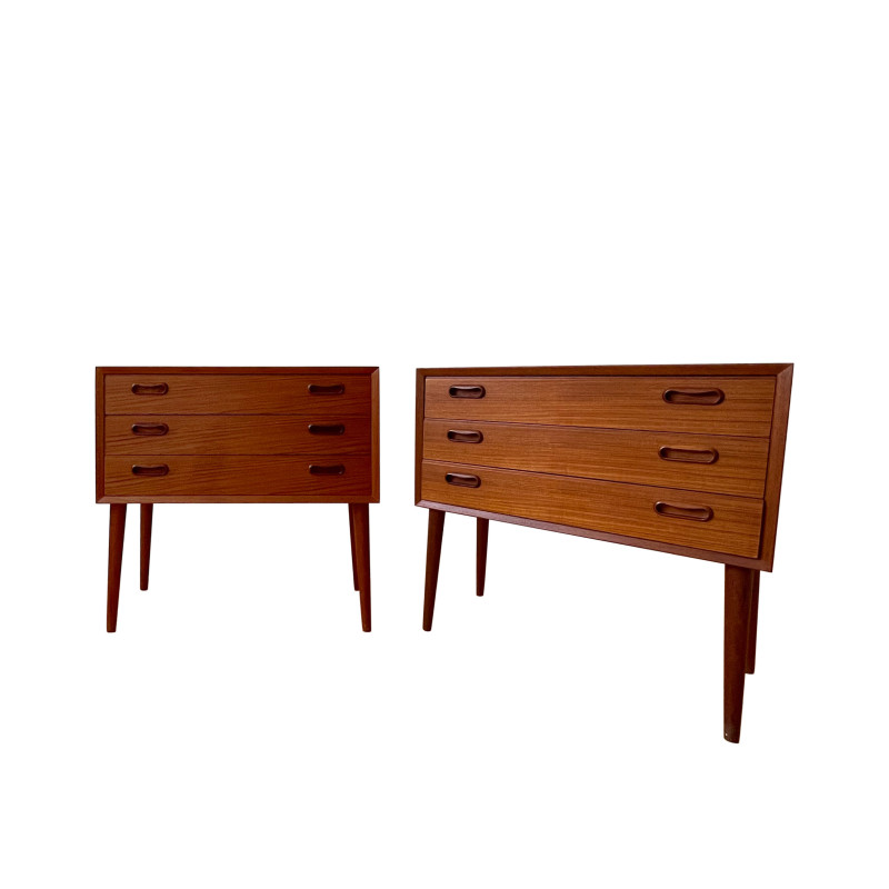 Pair of Danish vintage chest of drawers by Arne Vodder, 1960s