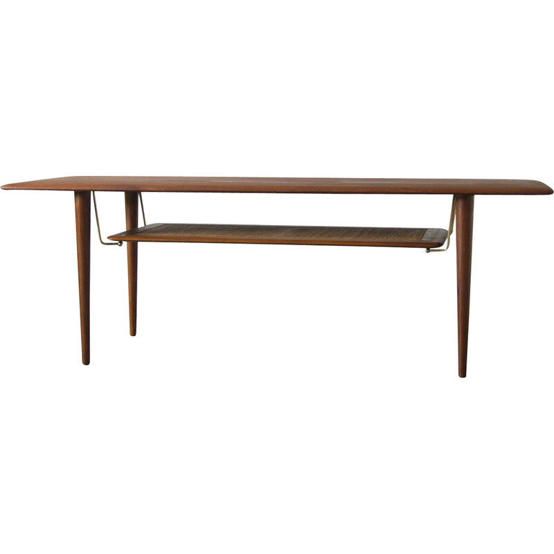 Teak vintage model Fd 516 coffee table by Peter Hvidt and Orla Mølgaard Nielsen for France and Son, 1950s