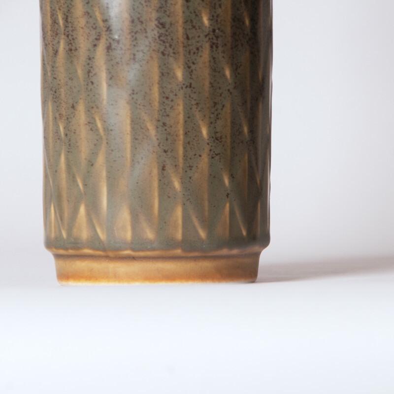 Vase cylindrique vintage par Gunnar Nylund pour Rörstrand, Suède 1950