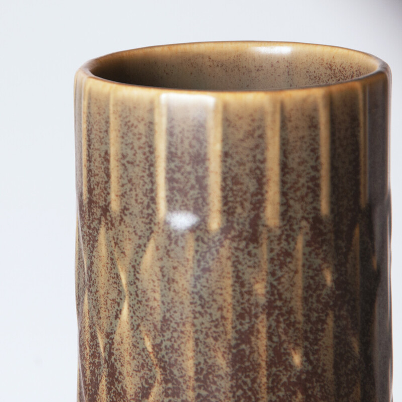 Vintage cylindrical vase by Gunnar Nylund for Rörstrand, Sweden 1950s