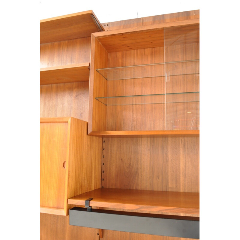 Cado teak panels wall unit, Poul CADOVIUS - 1950s