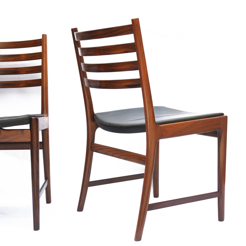 Set van 4 vintage palissander eetkamerstoelen, Kai Lyngfeldt Larsen voor Søren Willadsen, 1960