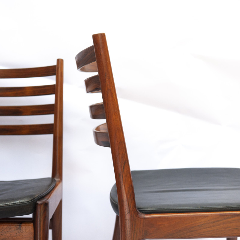 Set of 4 vintage rosewood dining chairs by Kai Lyngfeldt Larsen for Søren Willadsen, 1960s