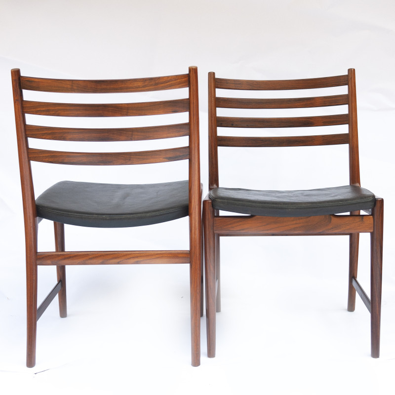 Set of 4 vintage rosewood dining chairs by Kai Lyngfeldt Larsen for Søren Willadsen, 1960s