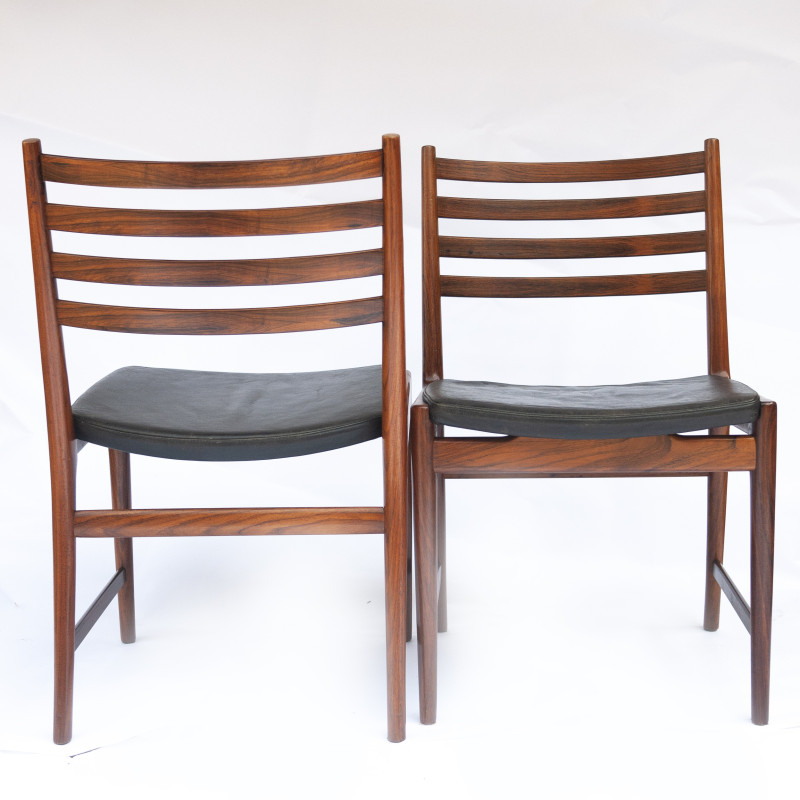 Satz von 4 Vintage-Stühlen aus Palisanderholz von Kai Lyngfeldt Larsen für Søren Willadsen, 1960