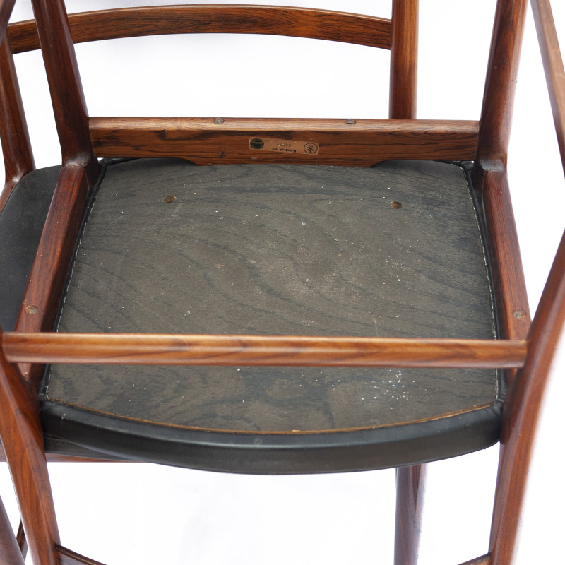Ensemble de 4 chaises vintage en palissandre de Kai Lyngfeldt Larsen pour Søren Willadsen, 1960