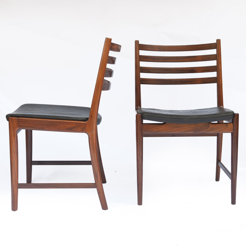 Set di 4 sedie da pranzo vintage in palissandro di Kai Lyngfeldt Larsen per Søren Willadsen, 1960