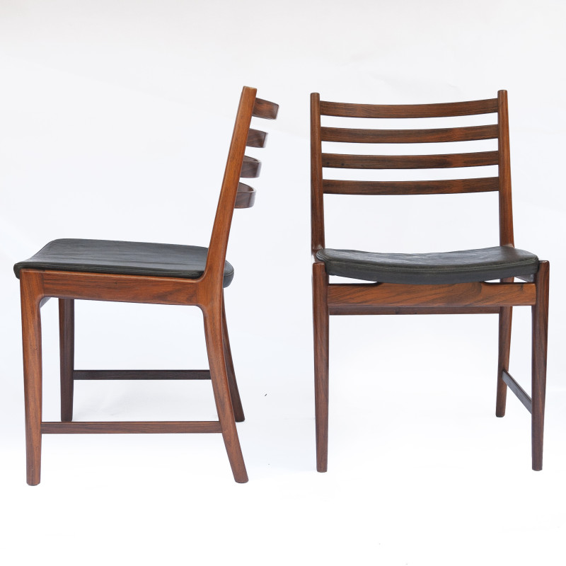 Set van 4 vintage palissander eetkamerstoelen, Kai Lyngfeldt Larsen voor Søren Willadsen, 1960