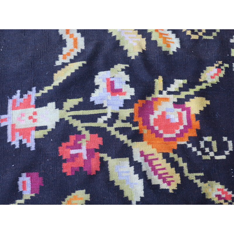 Vintage Bessarabian long kelim corridor rug, 1920s