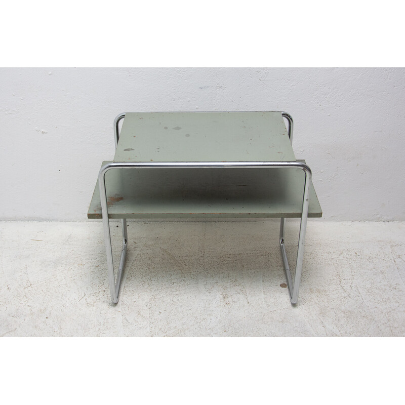 Mesa auxiliar vintage Bauhaus B12 de Marcel Breuer para Mücke-Melder, años 30