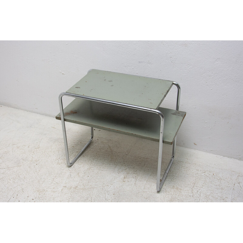 Tavolino vintage Bauhaus B12 di Marcel Breuer per Mücke-Melder, anni '30