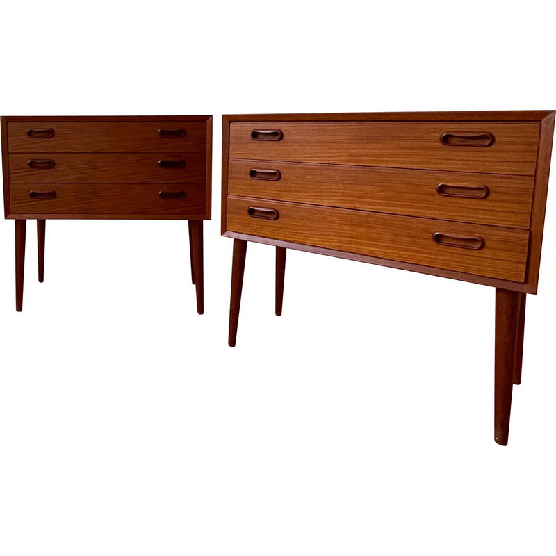 Pair of Danish vintage chest of drawers by Arne Vodder, 1960s