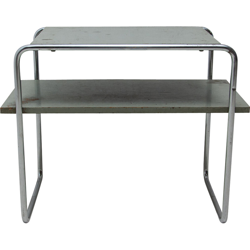 Mesa auxiliar vintage Bauhaus B12 de Marcel Breuer para Mücke-Melder, años 30