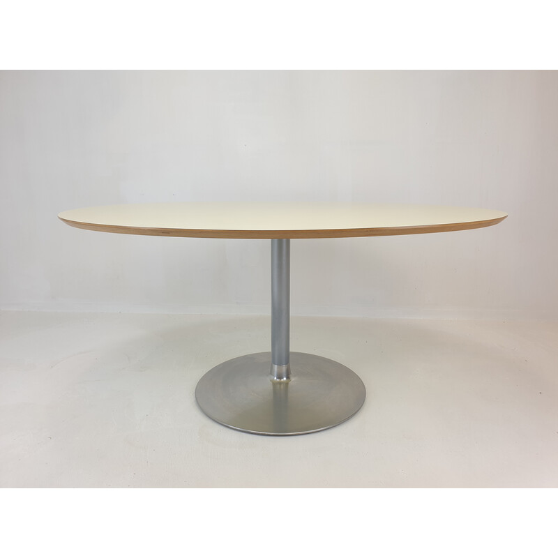 Vintage oval dining table by Pierre Paulin for Artifort, 1960s