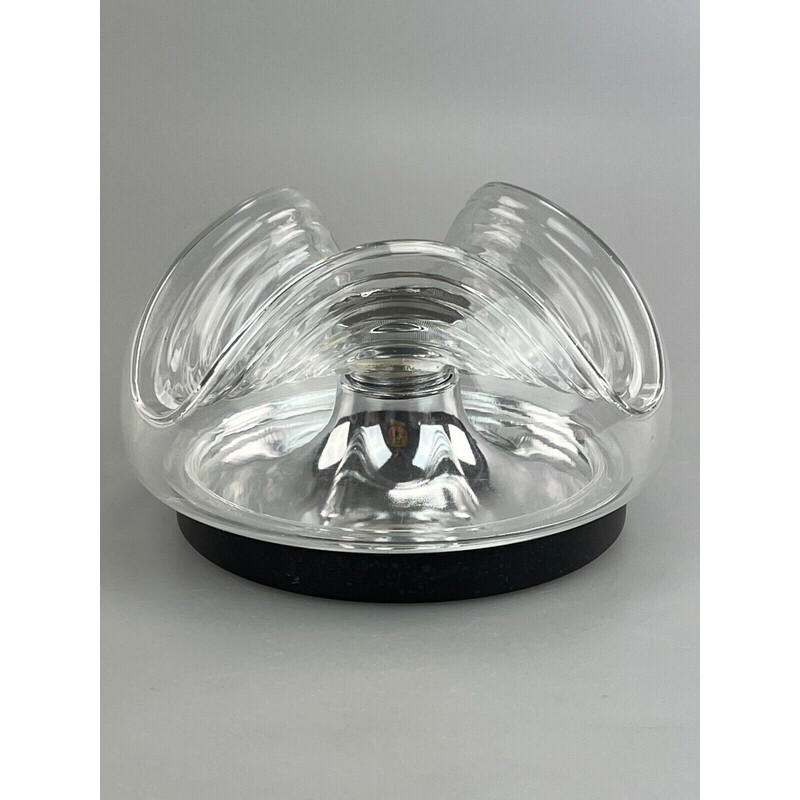 Vintage "Wave" ceiling lamp by Koch and Lowy for Peill and Putzler, 1960-1970s