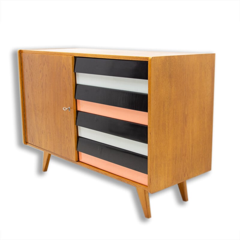 Mid century chest of drawers U-458 by Jiri Jiroutek for Interier Praha, Czechoslovakia 1960s