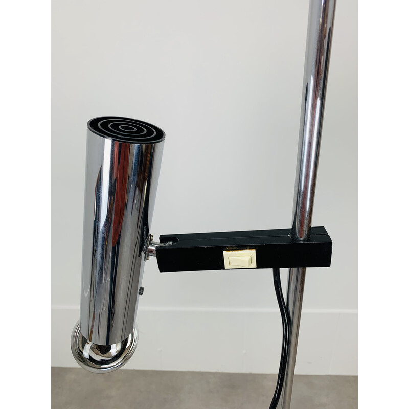 Vintage chrome floor lamp by Kaiser Leuchten, 1970