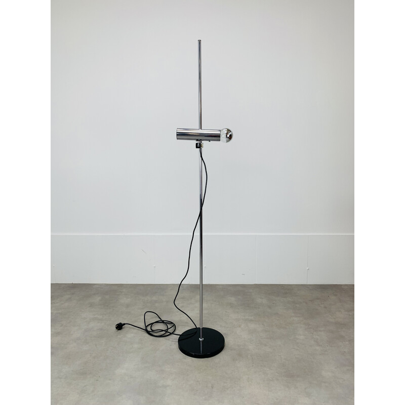 Vintage chrome floor lamp by Kaiser Leuchten, 1970