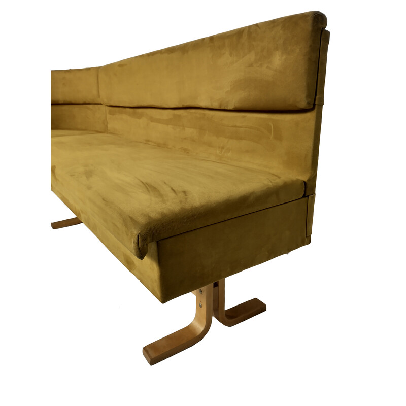 Vintage corner sofa by Ludvik Volak for Drevopodnik Holesov, Czechoslovakia 1960s