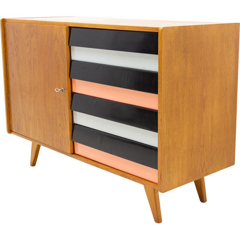 Mid century chest of drawers U-458 by Jiri Jiroutek for Interier Praha, Czechoslovakia 1960s