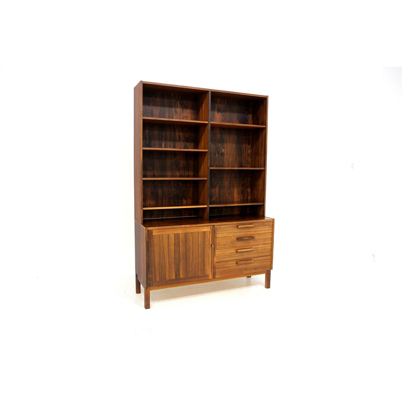 Vintage "Domi Monté" bookcase in rosewood by Nils Jonssons, Sweden 1960