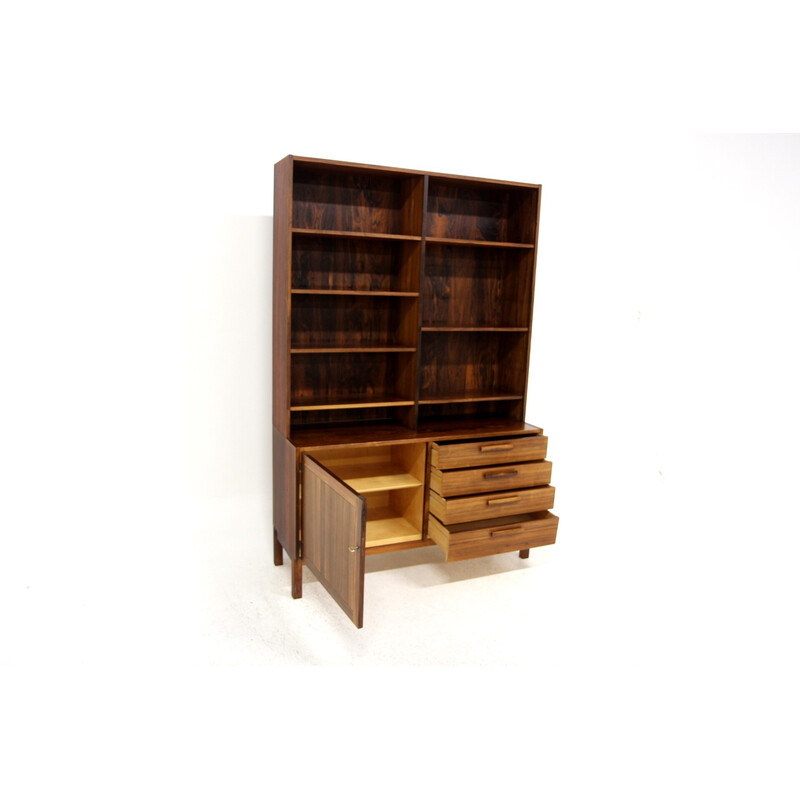 Vintage "Domi Monté" bookcase in rosewood by Nils Jonssons, Sweden 1960