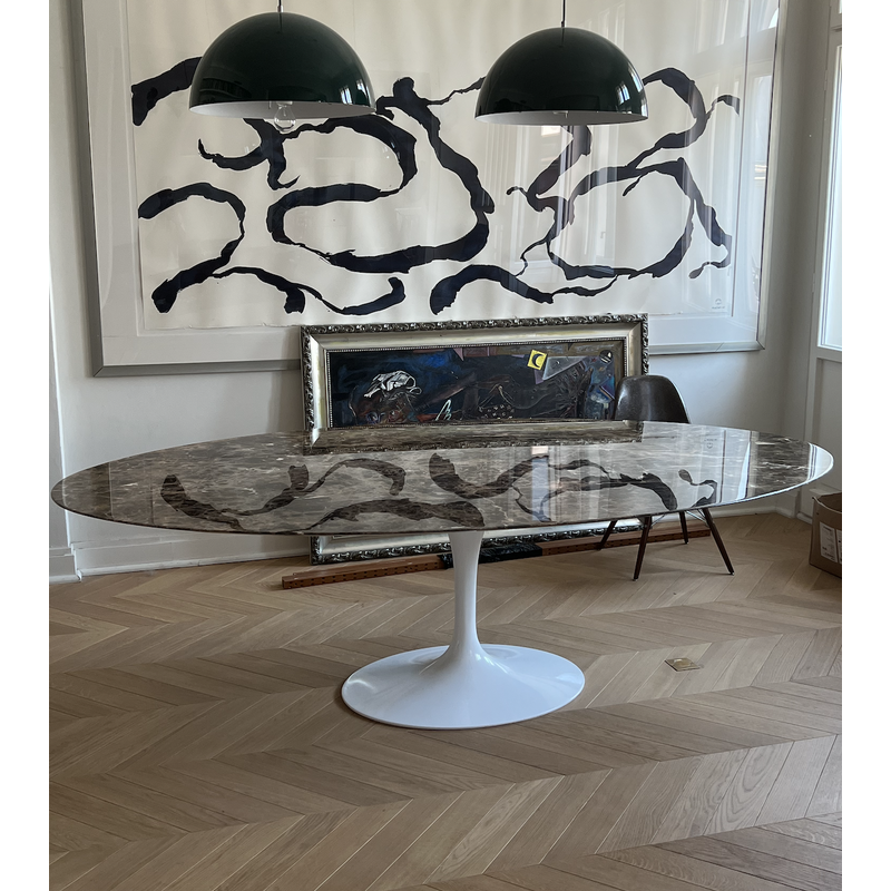 Table vintage en marbre par Eero Saarinen pour Knoll
