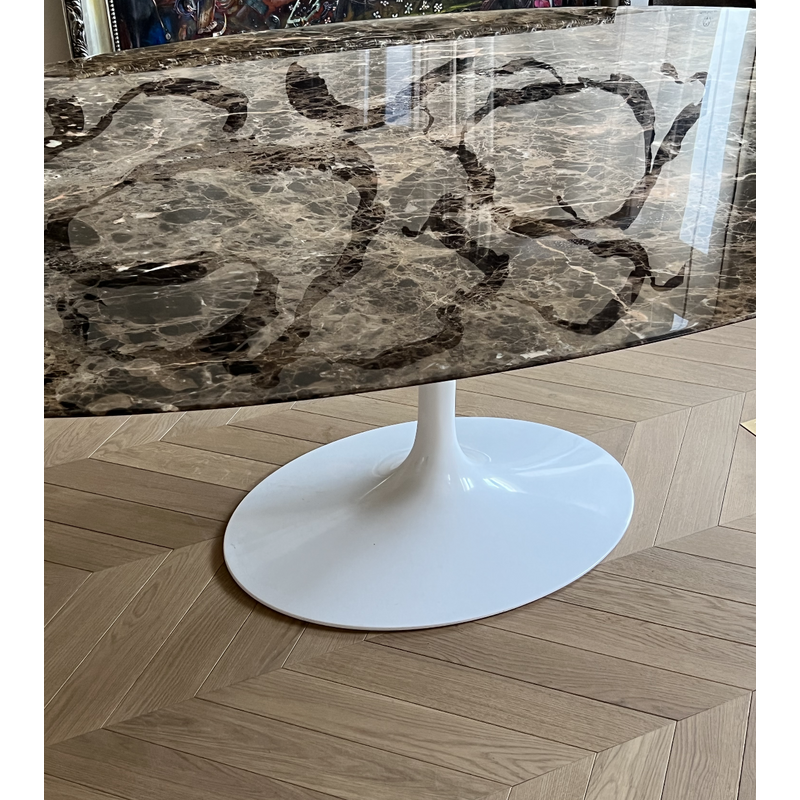 Table vintage en marbre par Eero Saarinen pour Knoll