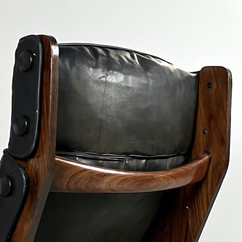 Sillón y otomana vintage de Osvaldo Borsani para Tecno, 1965