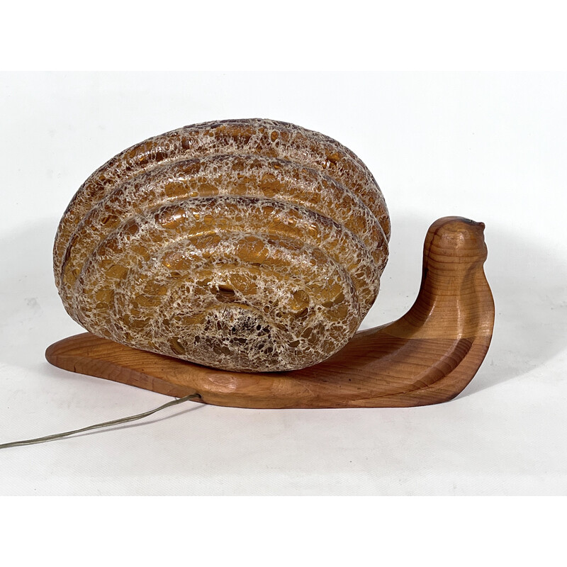 Lampada da tavolo Lumaca Snail vintage di Marzio Cecchi per Studio Most, Italia 1960
