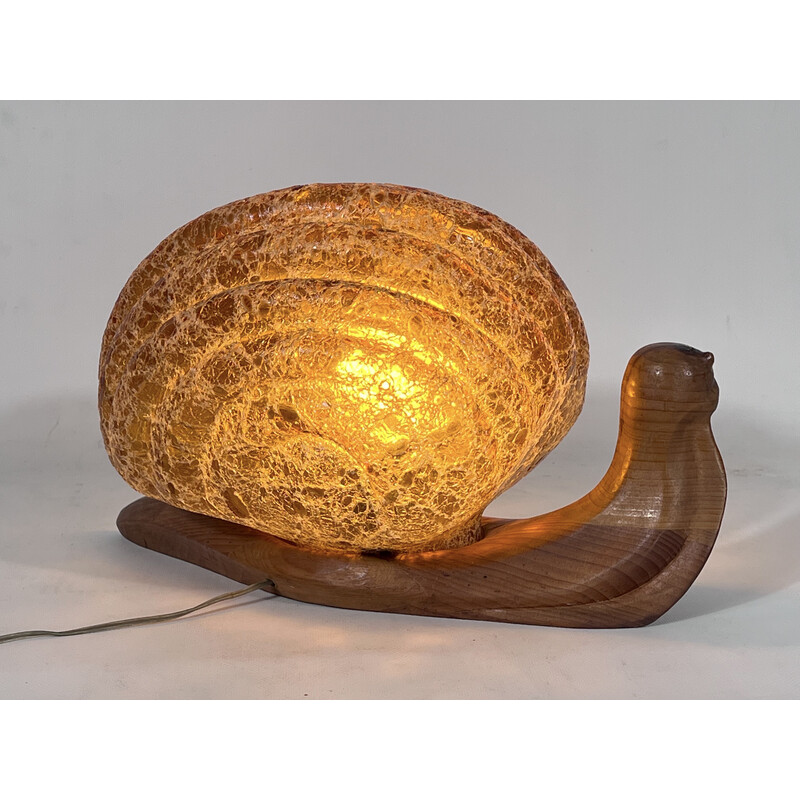 Vintage Lumaca Snail table lamp by Marzio Cecchi for Studio Most, Italy 1960s