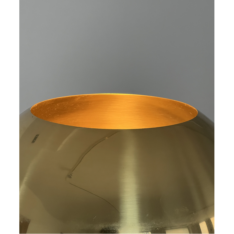 Vintage brass mushroom lamp by Florian Schulz, 1970