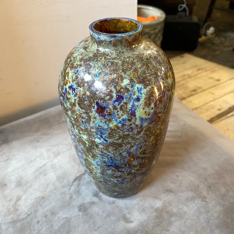 Vintage Murano glass vase by Carlo Moretti, Italy 1980s