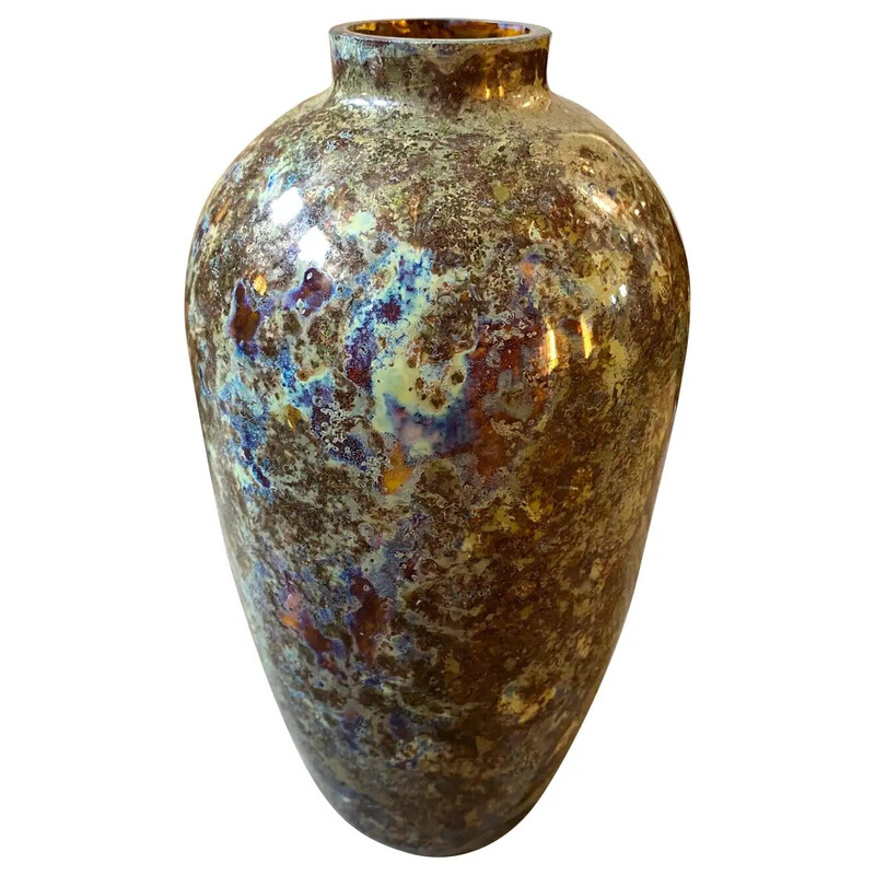 Vintage Murano glass vase by Carlo Moretti, Italy 1980s