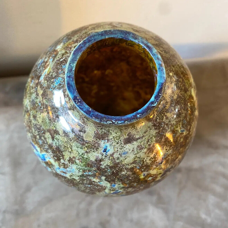 Vintage Murano glass vase by Carlo Moretti, Italy 1980s