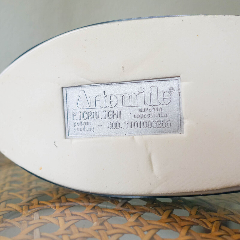 Paar vintage Italiaanse Microlight tafellampen van Ernesto Gismondi voor Artemide, 1990