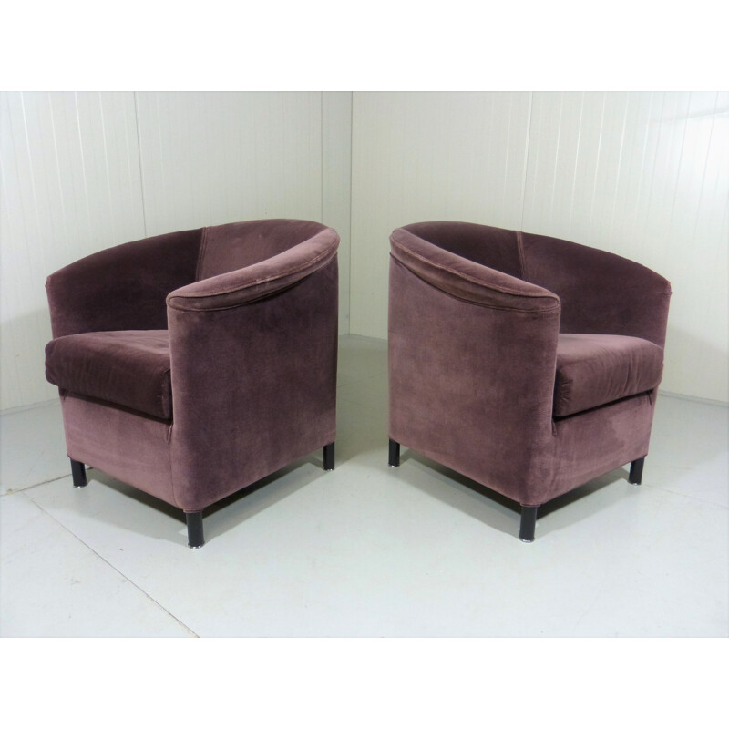 Wittmann set of 2 easy chairs, Paolo PIVA - 1980s