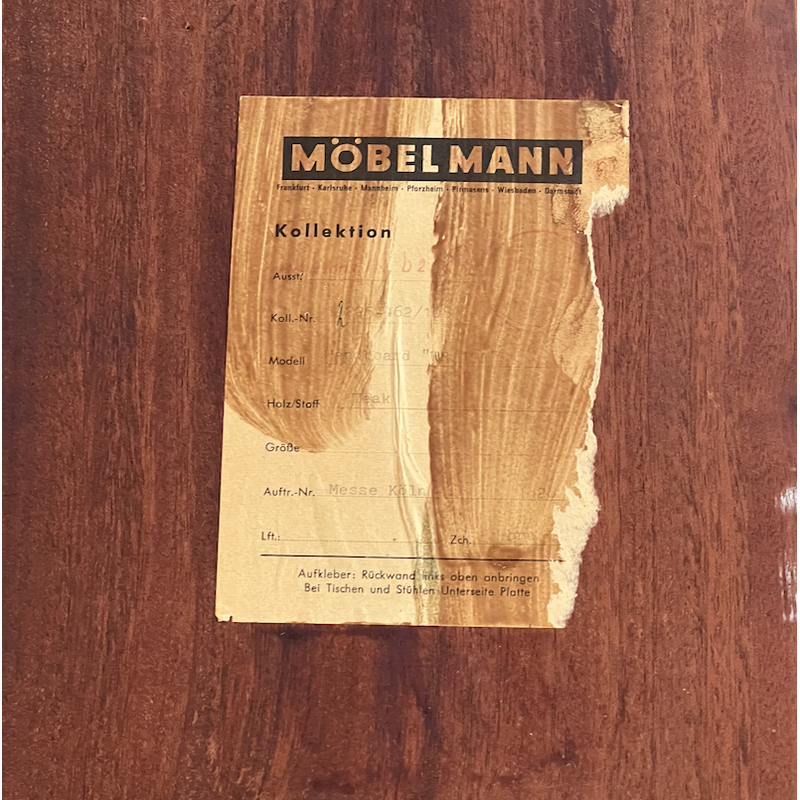 Vintage-Wandregal aus Palisanderholz von Walter Wirz für Wilhelm Renz, 1960
